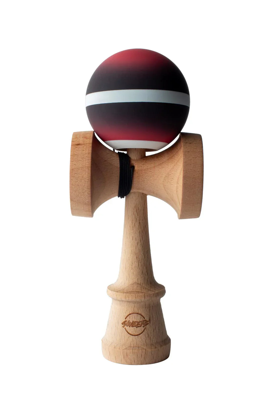 Sweets Kendama | Horizon Fade Black Red | Cushion Clear
