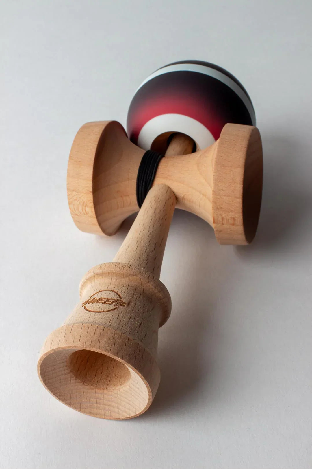 Sweets Kendama | Horizon Fade Black Red | Cushion Clear