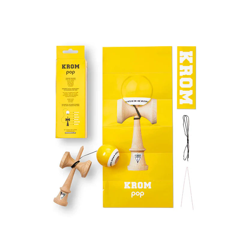 KROM Kendama | POP LOL YELLOW |
