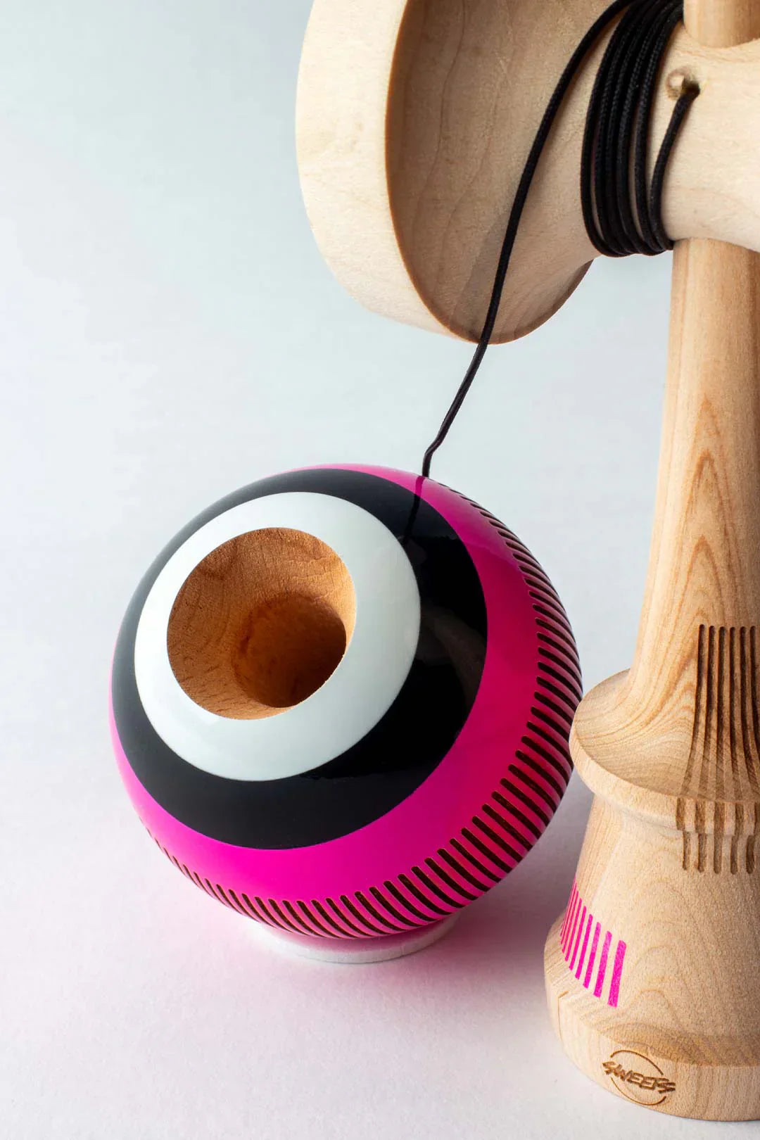 Sweets Kendama | Broken Bones Electric Pink | Broken Shape