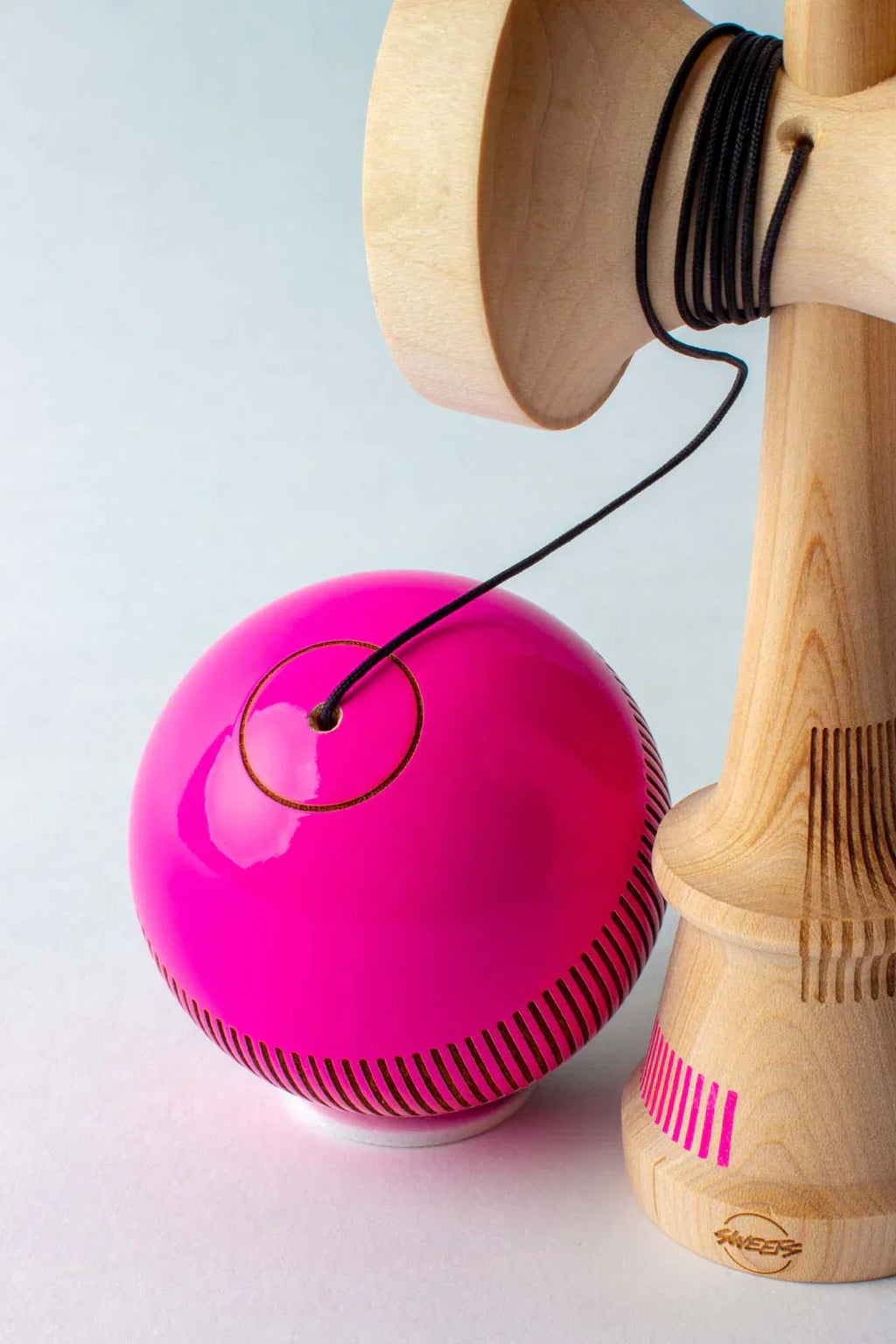 Sweets Kendama | Broken Bones Electric Pink | Broken Shape